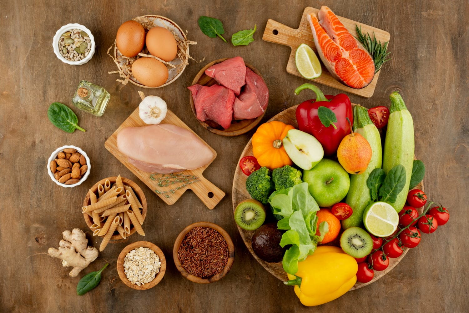 alimentos crudos
